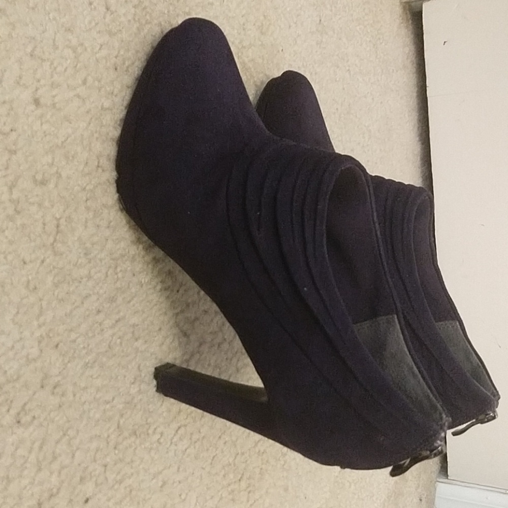 Coach Royal Purple Size 10 Ankle Boots